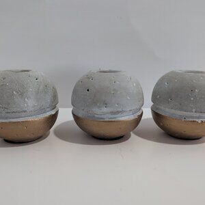 Win-Win Copper Dipped CB2 Spheres Set Of 3